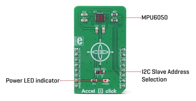 Mikroe MIKROE-3341 Accel 8 Click